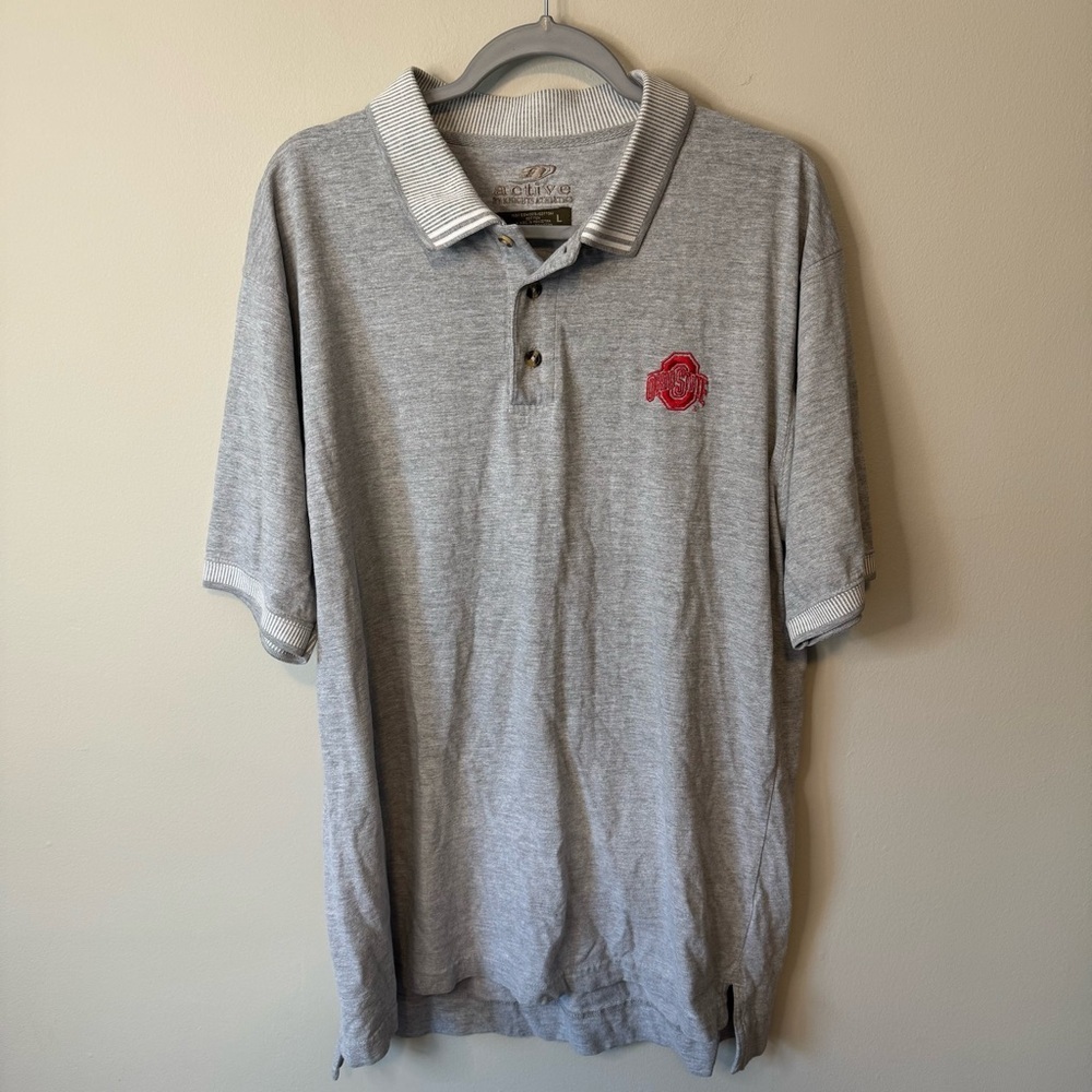 Vintage Ohio State Buckeyes Active by Knights Athletic Polo Shirt Men’s Large‎